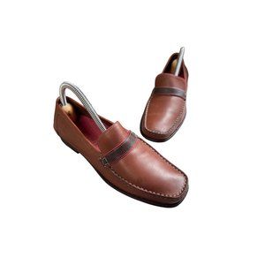 Cole Haan Women's Leather Brown Penny Loafer Minimalist Size 6B Y2K Vintage 90's